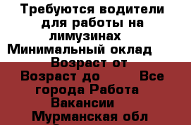 Требуются водители для работы на лимузинах. › Минимальный оклад ­ 40 000 › Возраст от ­ 28 › Возраст до ­ 50 - Все города Работа » Вакансии   . Мурманская обл.,Заозерск г.